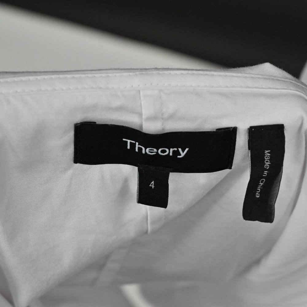 Theory White Ruffle Cami Top - Picture 8 of 9